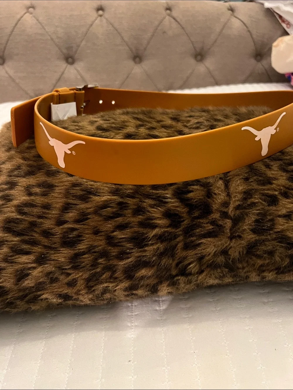 Women's Mustard Yellow Silicone Belt with Silver Buckle